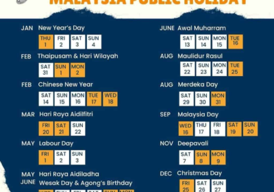 MALAYSIA 2026 HOLIDAY CALENDER